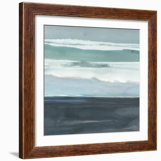 Teal Sea I-Rob Delamater-Framed Art Print