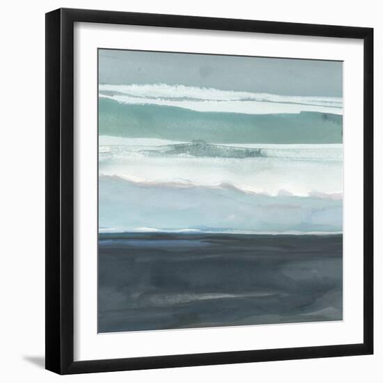 Teal Sea I-Rob Delamater-Framed Art Print