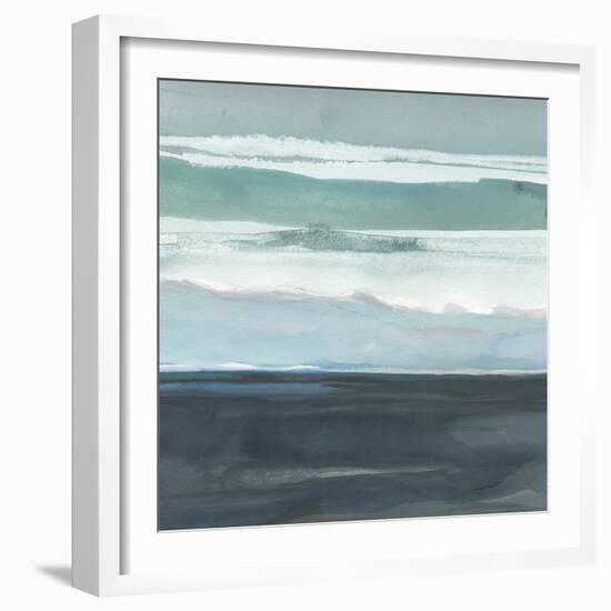 Teal Sea I-Rob Delamater-Framed Art Print