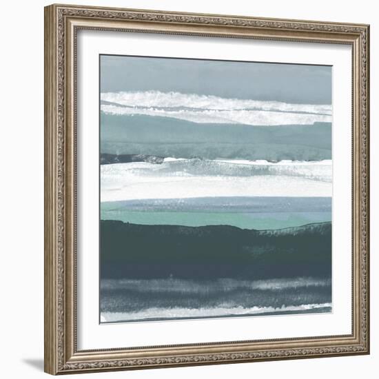 Teal Sea II-Rob Delamater-Framed Art Print