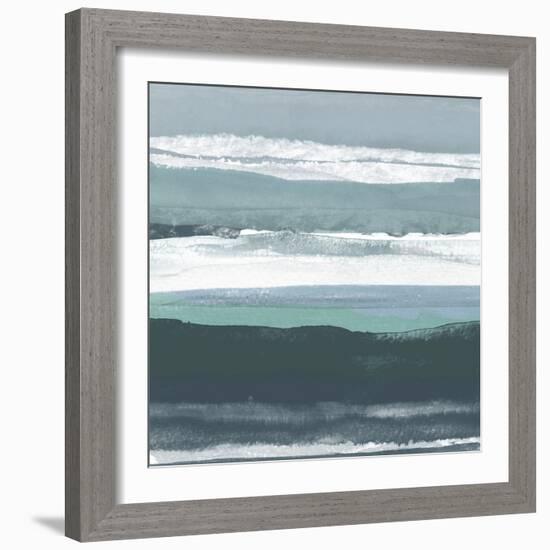 Teal Sea II-Rob Delamater-Framed Art Print