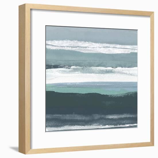 Teal Sea II-Rob Delamater-Framed Art Print