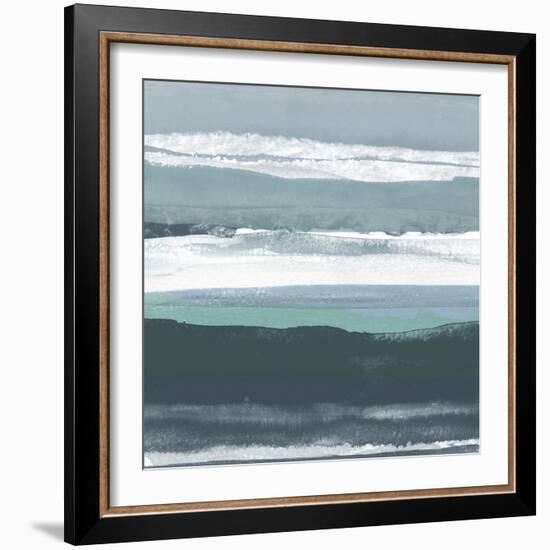 Teal Sea II-Rob Delamater-Framed Art Print