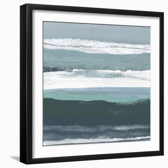 Teal Sea II-Rob Delamater-Framed Art Print