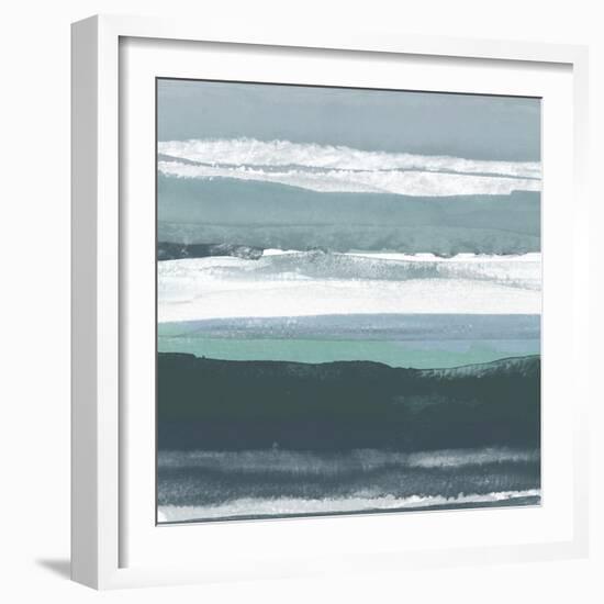 Teal Sea II-Rob Delamater-Framed Art Print