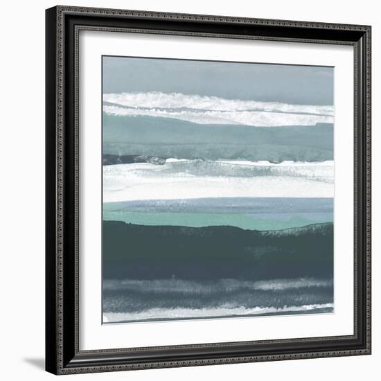 Teal Sea II-Rob Delamater-Framed Art Print