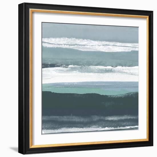 Teal Sea II-Rob Delamater-Framed Art Print