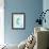 Teal Seahorse-Ajoya Grace-Framed Art Print displayed on a wall