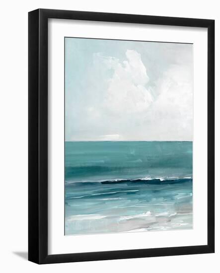 Teal Seas I-Sally Swatland-Framed Art Print