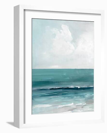 Teal Seas I-Sally Swatland-Framed Art Print