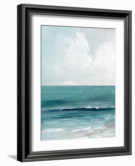 Teal Seas I-Sally Swatland-Framed Art Print