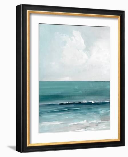 Teal Seas I-Sally Swatland-Framed Art Print