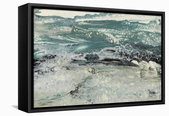 Teal Seascape I-Lila Bramma-Framed Stretched Canvas