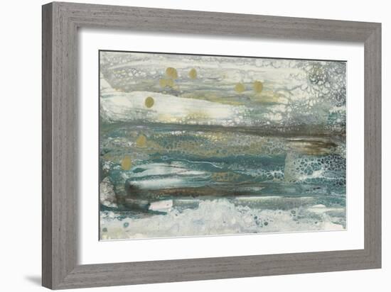 Teal Seascape II-Lila Bramma-Framed Art Print