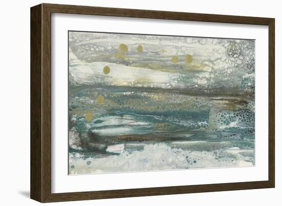 Teal Seascape II-Lila Bramma-Framed Art Print