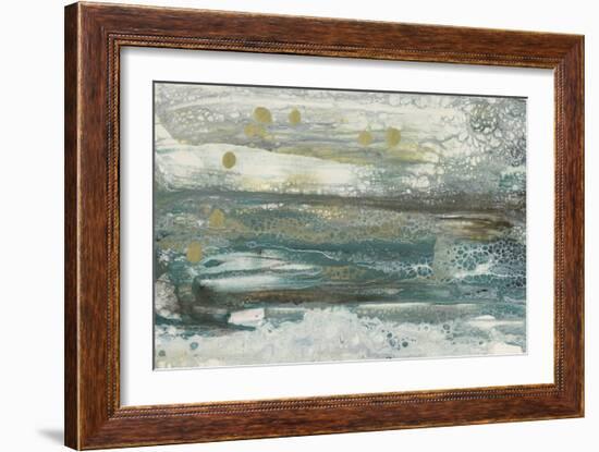 Teal Seascape II-Lila Bramma-Framed Art Print