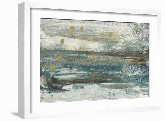 Teal Seascape II-Lila Bramma-Framed Art Print