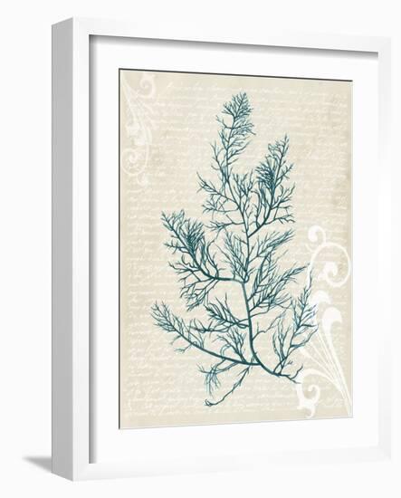 Teal Seaweed I-Grace Popp-Framed Art Print