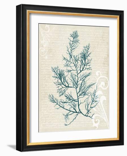 Teal Seaweed I-Grace Popp-Framed Art Print