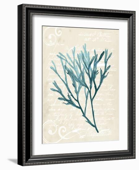 Teal Seaweed III-Grace Popp-Framed Art Print