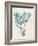 Teal Seaweed V-Grace Popp-Framed Art Print