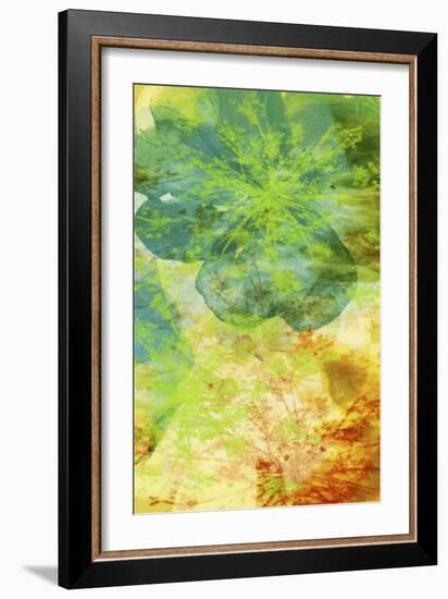 Teal & Silhouettes II-Ricki Mountain-Framed Art Print