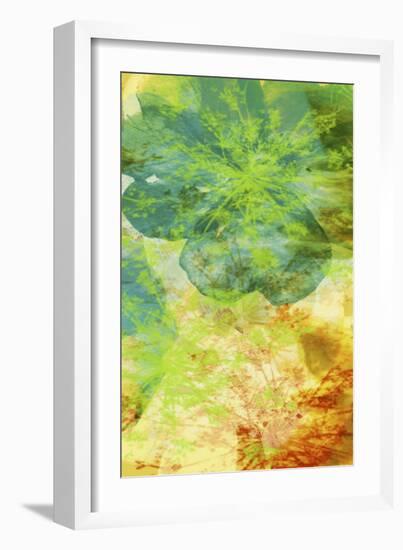 Teal & Silhouettes II-Ricki Mountain-Framed Art Print
