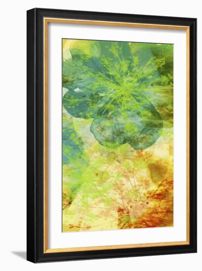 Teal & Silhouettes II-Ricki Mountain-Framed Art Print