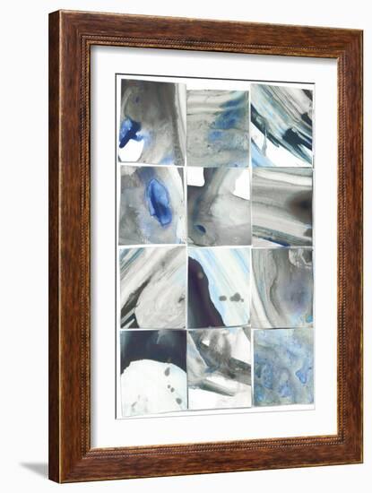 Teal Slate I-PI Studio-Framed Art Print