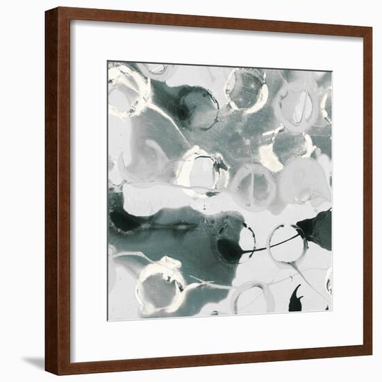 Teal Spatter I-PI Studio-Framed Art Print