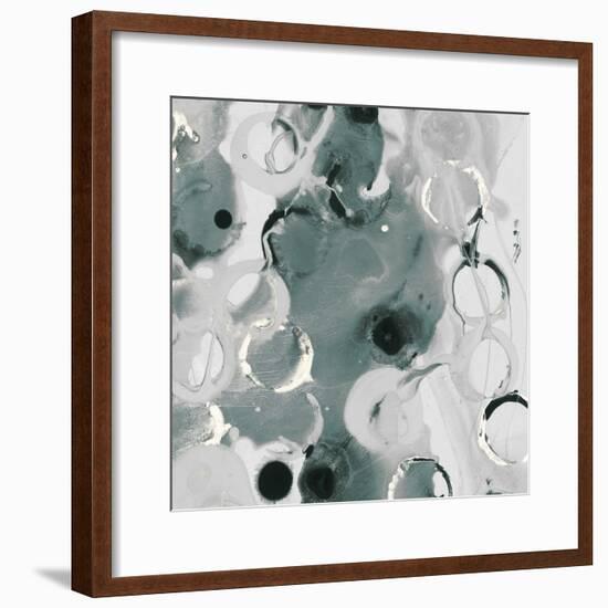 Teal Spatter IV-PI Studio-Framed Art Print