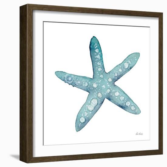 Teal Starfish-Patti Bishop-Framed Art Print