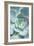 Teal Succulent Vertical-Susan Bryant-Framed Art Print