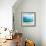 Teal Surf II-Nicholas Biscardi-Framed Art Print displayed on a wall