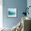 Teal Surf II-Nicholas Biscardi-Framed Art Print displayed on a wall