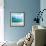 Teal Surf II-Nicholas Biscardi-Framed Art Print displayed on a wall