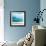 Teal Surf II-Nicholas Biscardi-Framed Art Print displayed on a wall