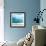 Teal Surf II-Nicholas Biscardi-Framed Art Print displayed on a wall