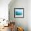 Teal Surf II-Nicholas Biscardi-Framed Art Print displayed on a wall