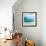 Teal Surf II-Nicholas Biscardi-Framed Art Print displayed on a wall