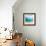 Teal Surf II-Nicholas Biscardi-Framed Art Print displayed on a wall