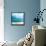 Teal Surf II-Nicholas Biscardi-Framed Stretched Canvas displayed on a wall