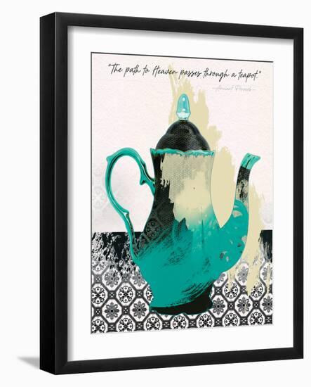 Teal Tea 3-Savannah Miller-Framed Art Print