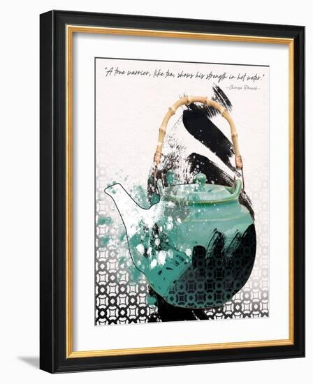 Teal Tea 4-Savannah Miller-Framed Art Print