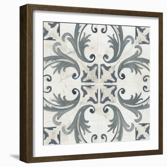 Teal Tile Collection I-June Vess-Framed Art Print