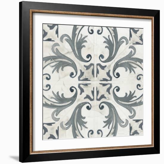 Teal Tile Collection I-June Vess-Framed Art Print