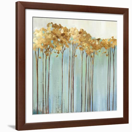 Teal Trees I-Allison Pearce-Framed Art Print