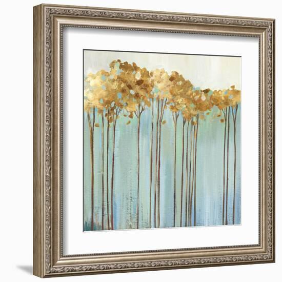 Teal Trees I-Allison Pearce-Framed Art Print