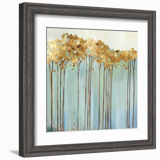 Teal Trees I-Allison Pearce-Framed Art Print