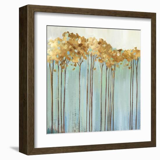 Teal Trees I-Allison Pearce-Framed Art Print